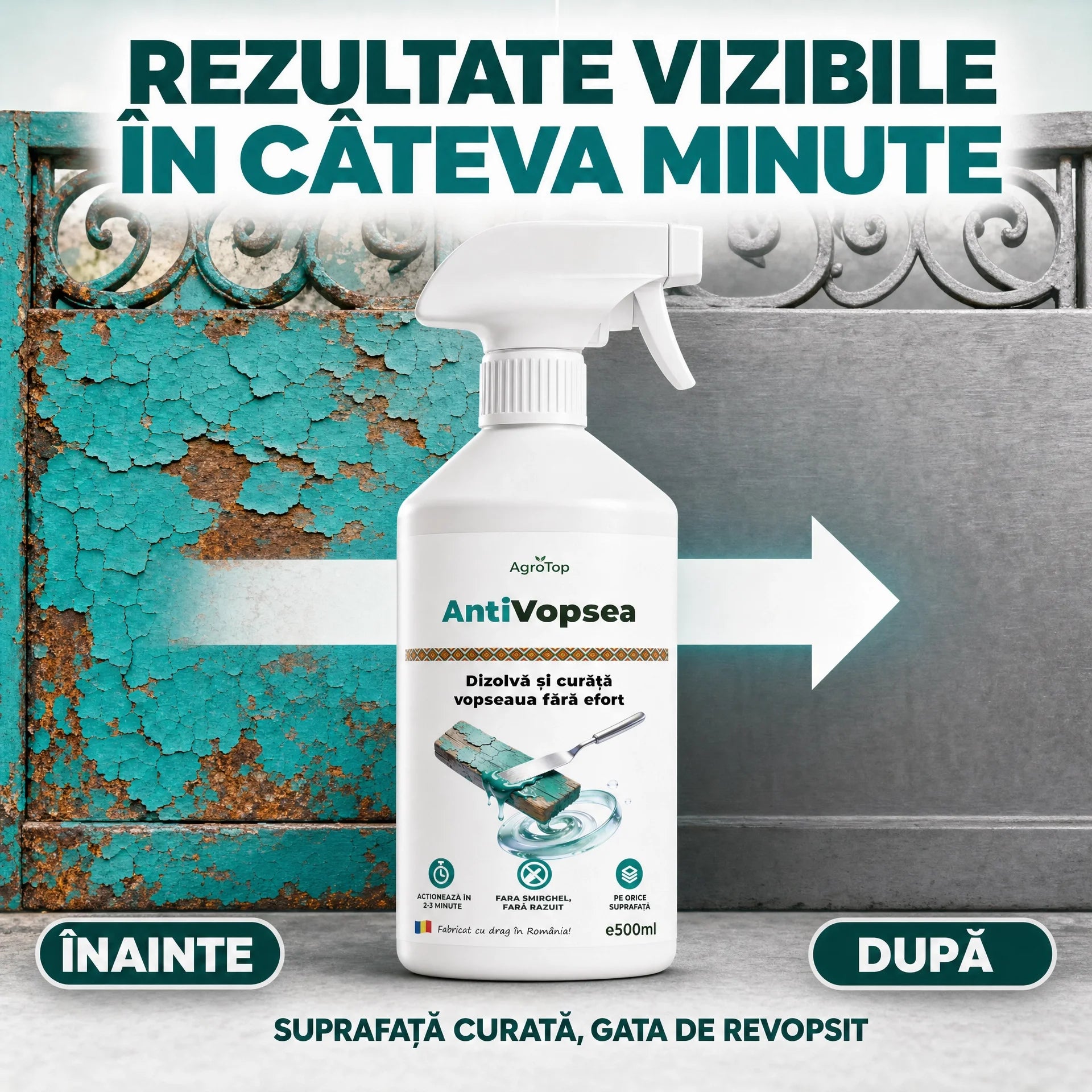 AntiVopsea - Elimină rapid vopseaua veche, 500ML