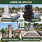 MonumentCurat - Soluție pentru curățarea și întreținerea pietrei funerare