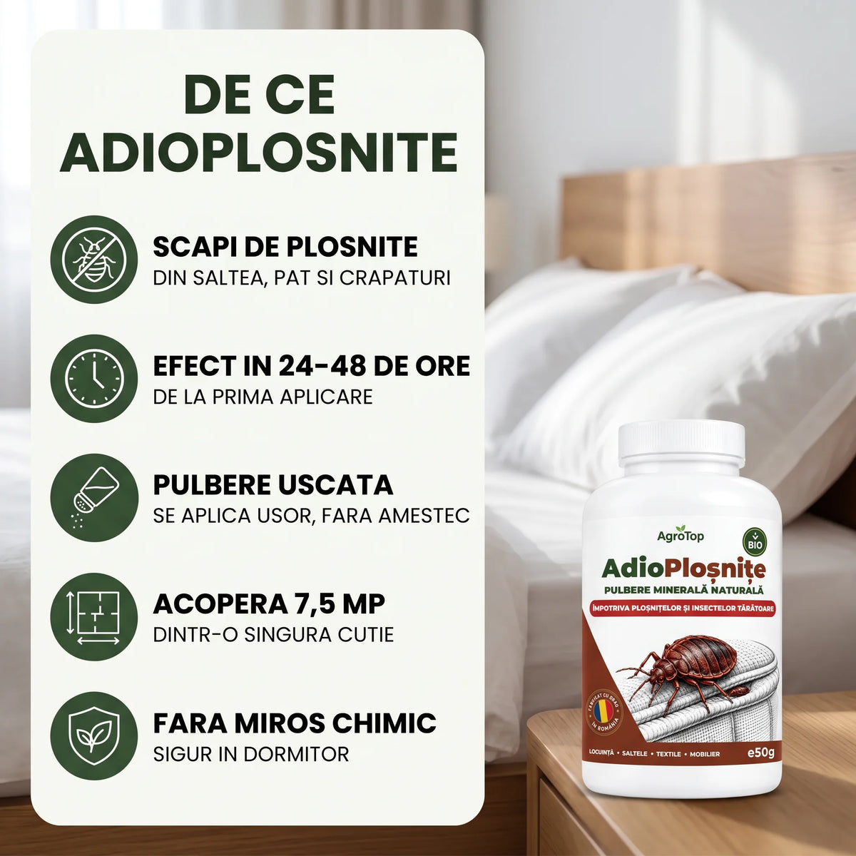 AdioPloșnițe - Protectie eficienta impotriva plosnitelor