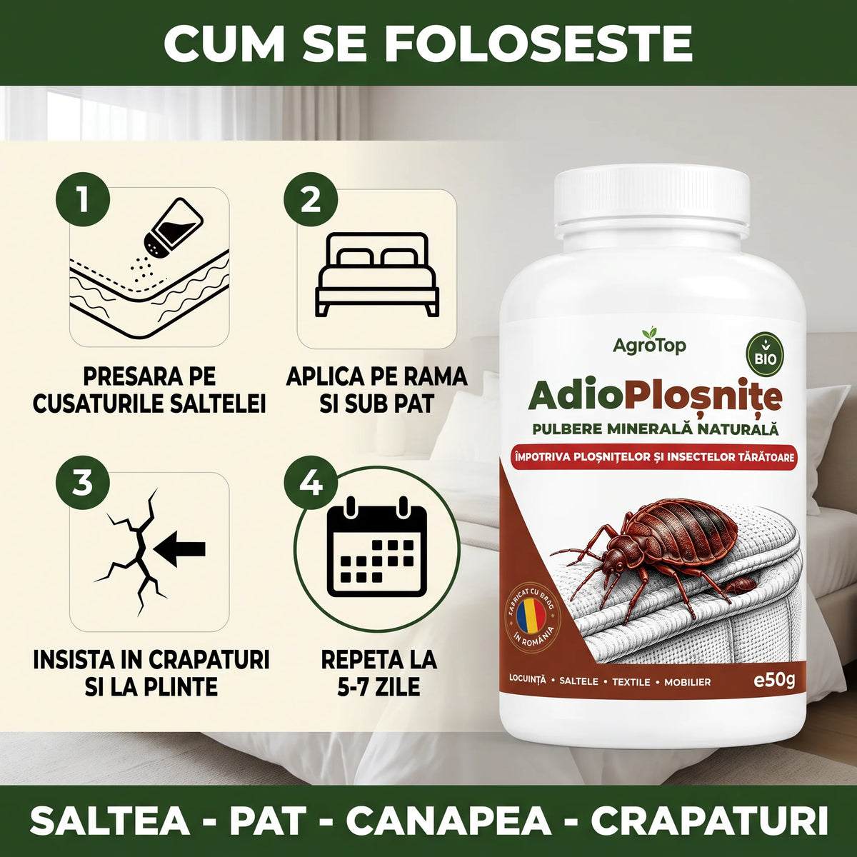 AdioPloșnițe - Protectie eficienta impotriva plosnitelor