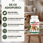 AdioPurici - Pulbere naturală impotriva daunatorilor la caini si pisici, 100g