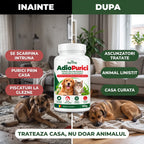 AdioPurici - Pulbere naturală impotriva daunatorilor la caini si pisici, 100g