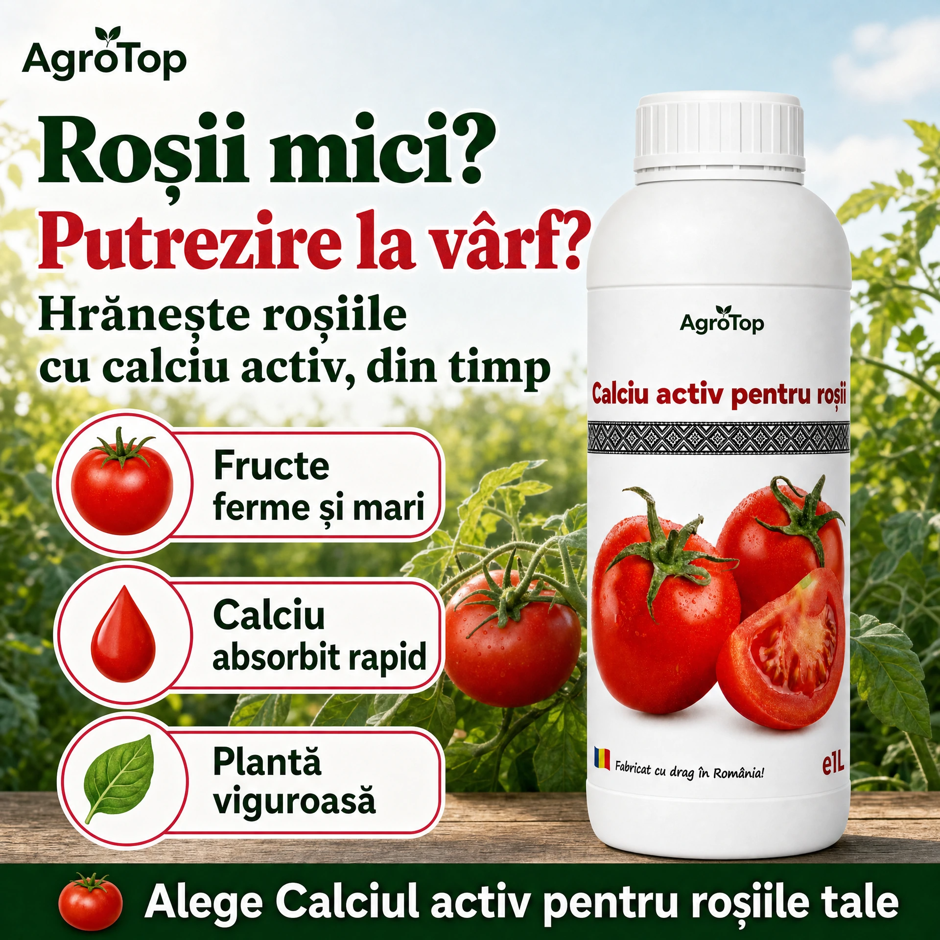 Calciu activ pentru roșii, 1L