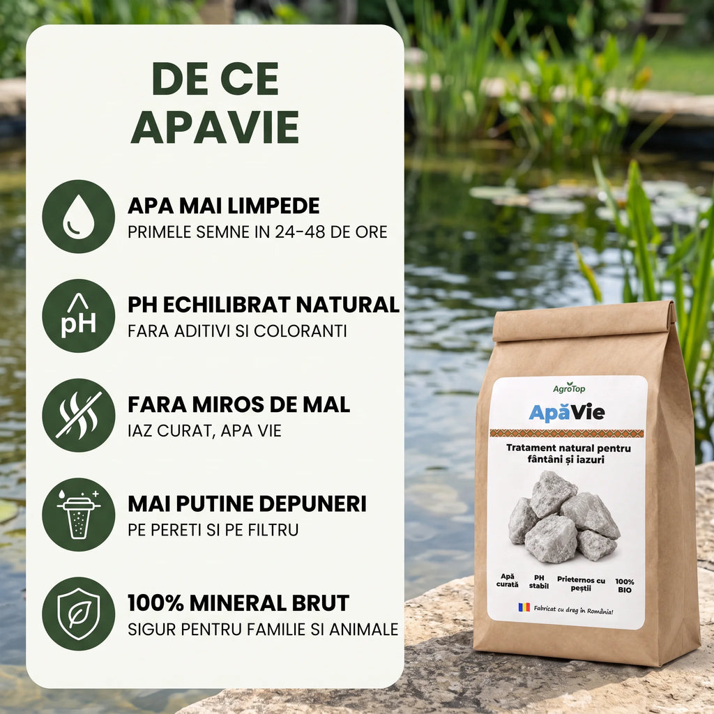 ApaVie - Tratament natural pentru fântână și iazuri, 5 Kg