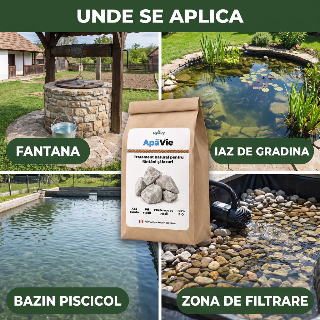 ApaVie - Tratament natural pentru fântână și iazuri, 5 Kg