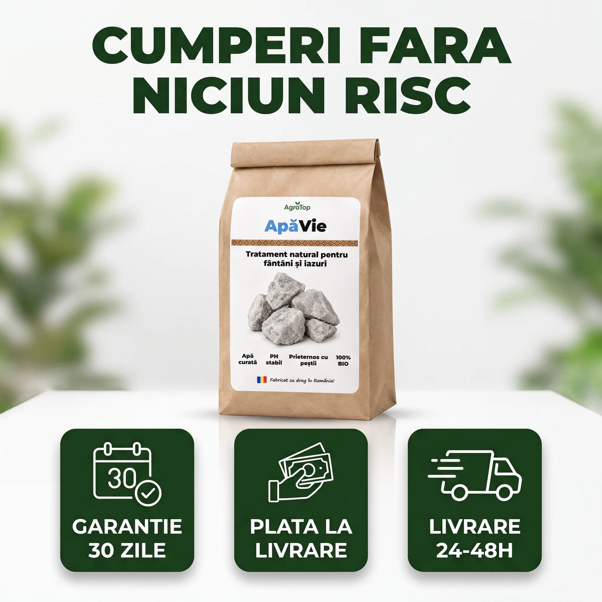 ApaVie - Tratament natural pentru fântână și iazuri, 5 Kg