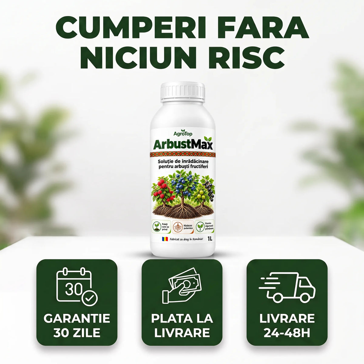 ArbustMax - Solutie inradacinare arbusti fructiferi, 1L
