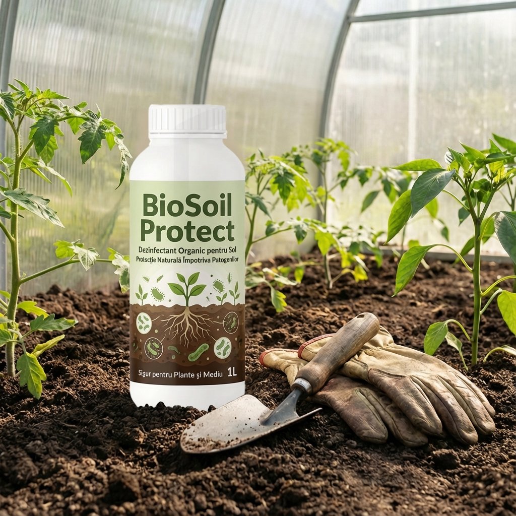 BioSoil Protect – Dezinfectant BIO pentru Solarii și Grădină, 1L
