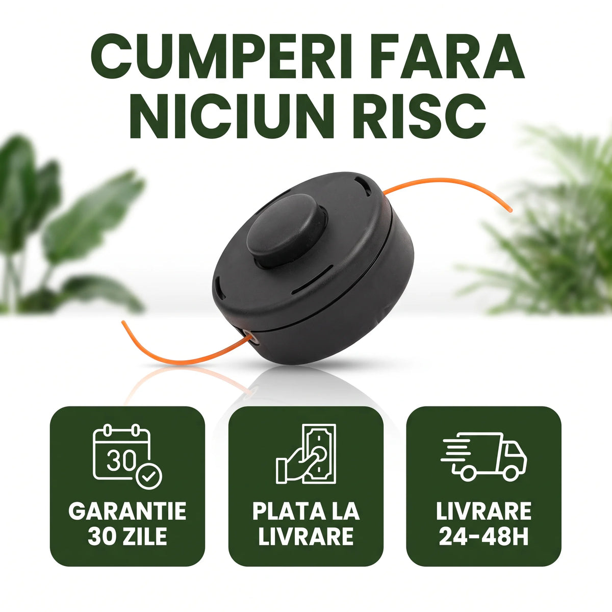 Cap tambur motocoasa cu ata