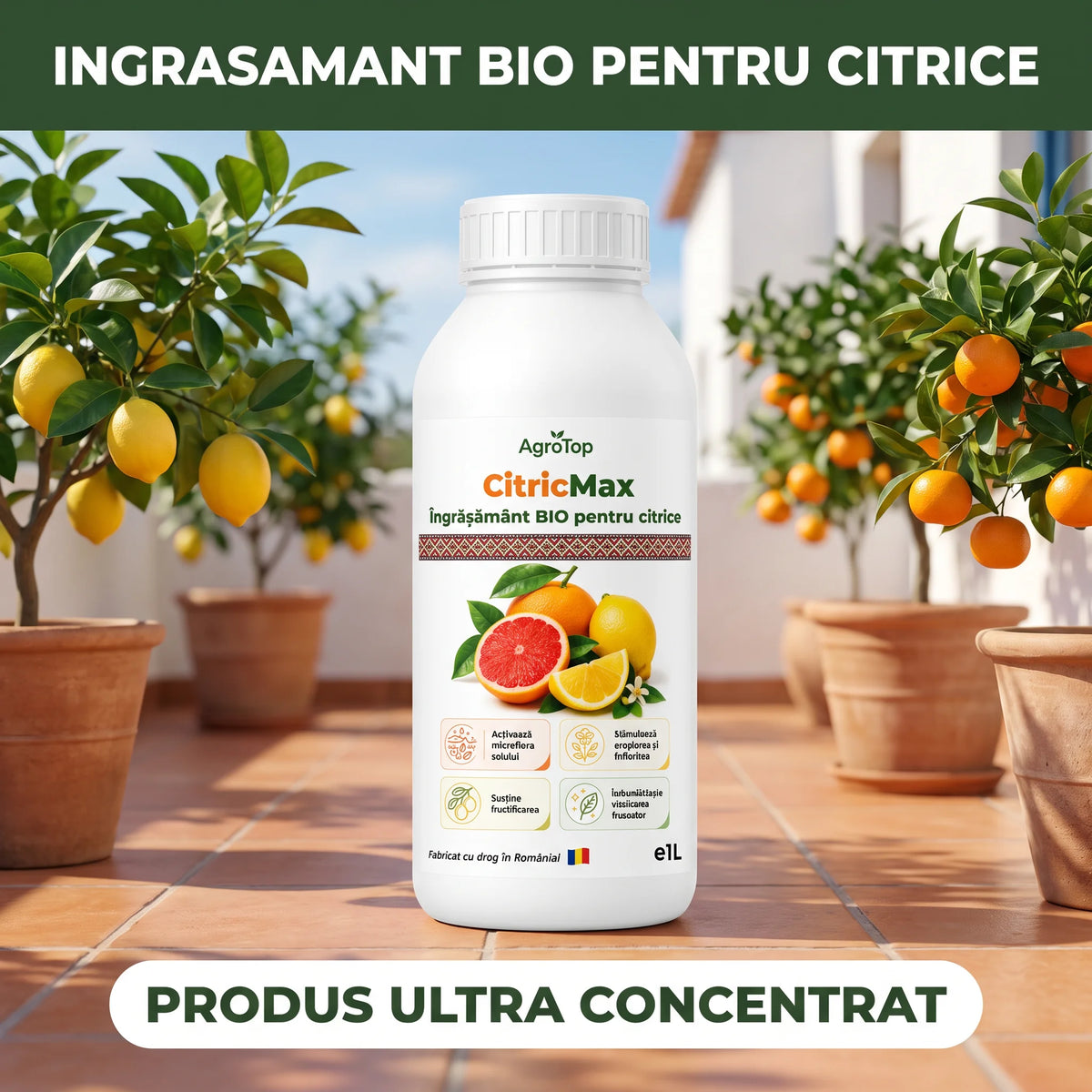 CitricMax -  Îngrășământ BIO pentru citrice, 1L