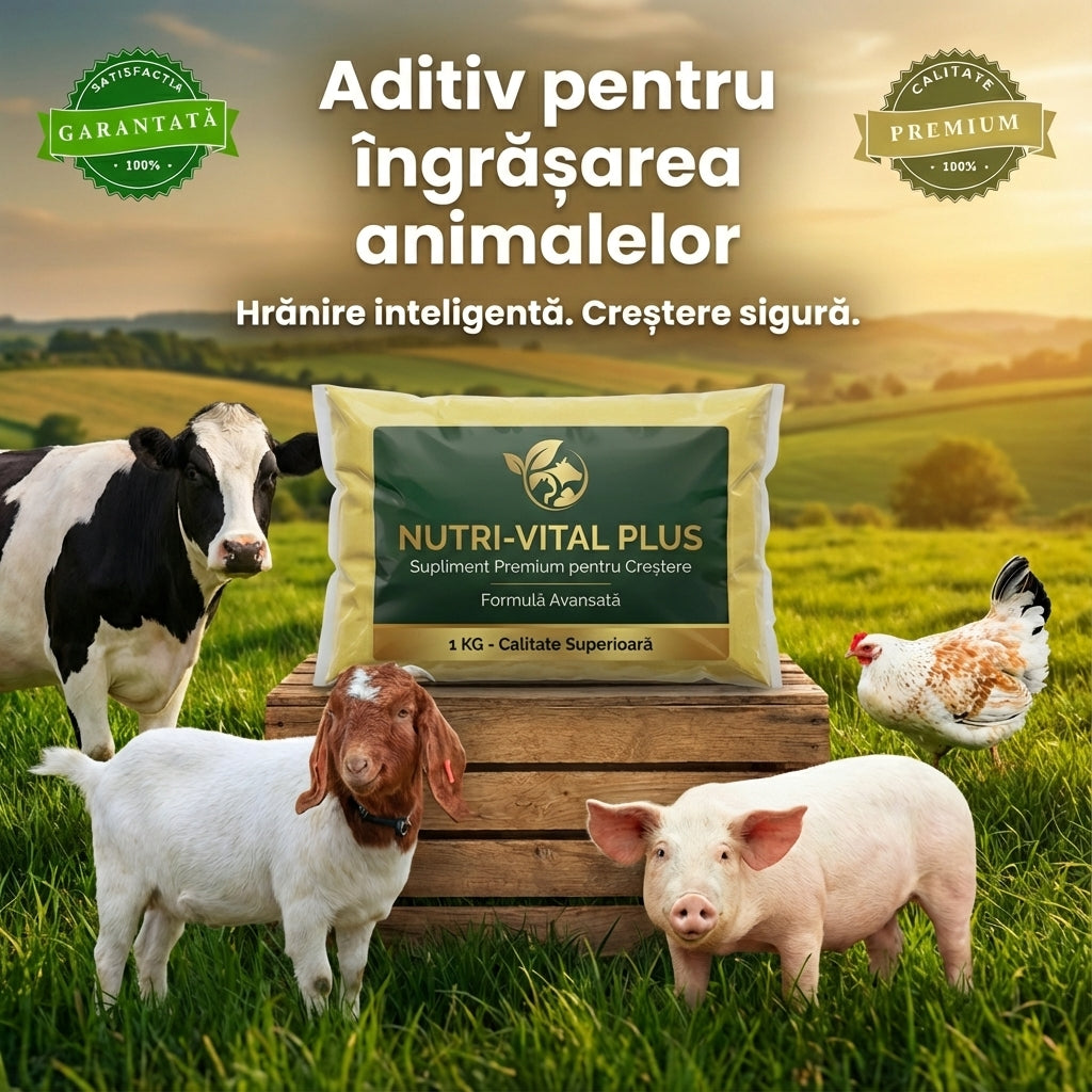 Nutri-Vital Plus, Aditiv pentru ingrasarea animalelor, 1 kg