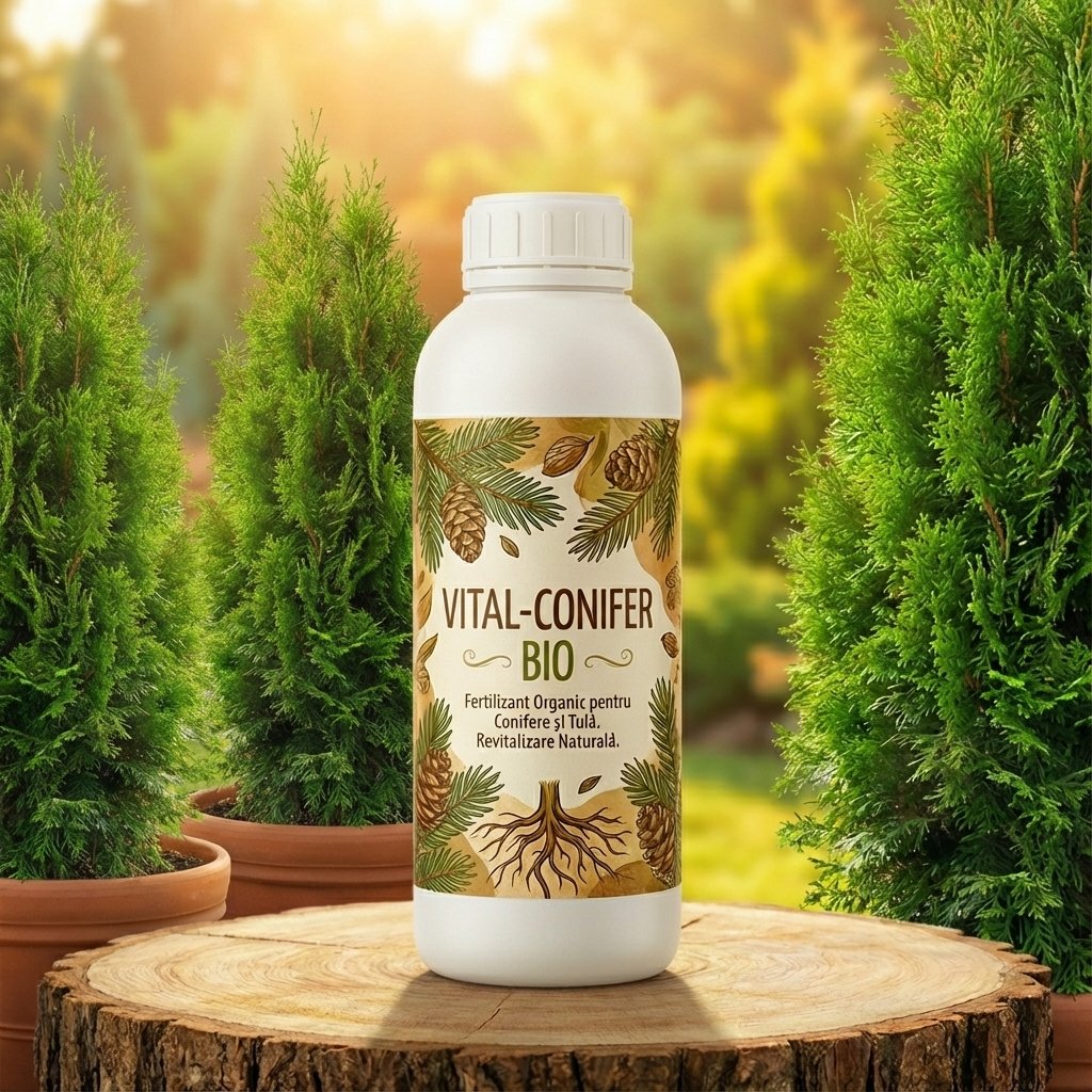 Vital-Conifer BIO, Fertilizant pentru Conifere si Tuia, 1L
