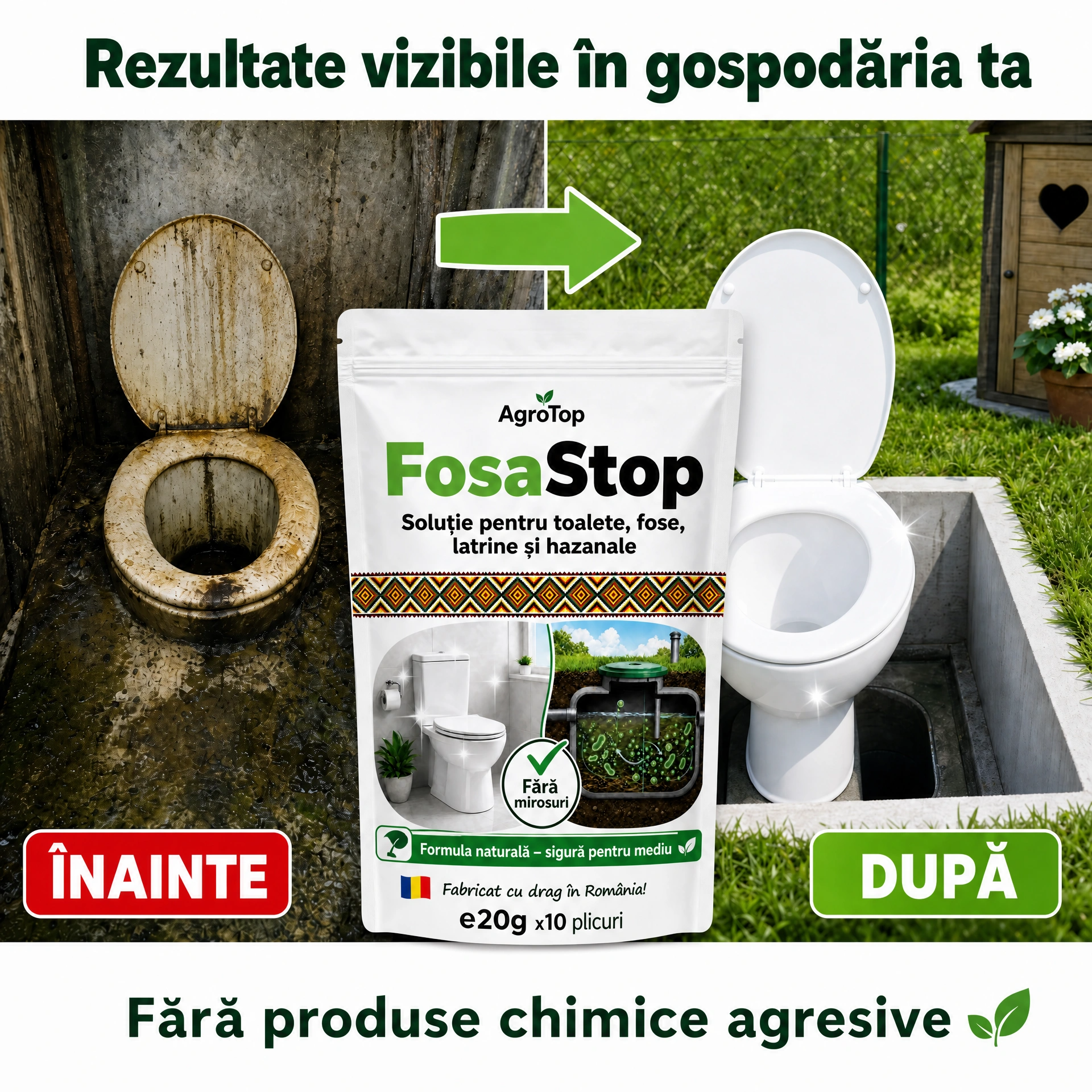 FosaStop - Soluție pentru toalete și fose