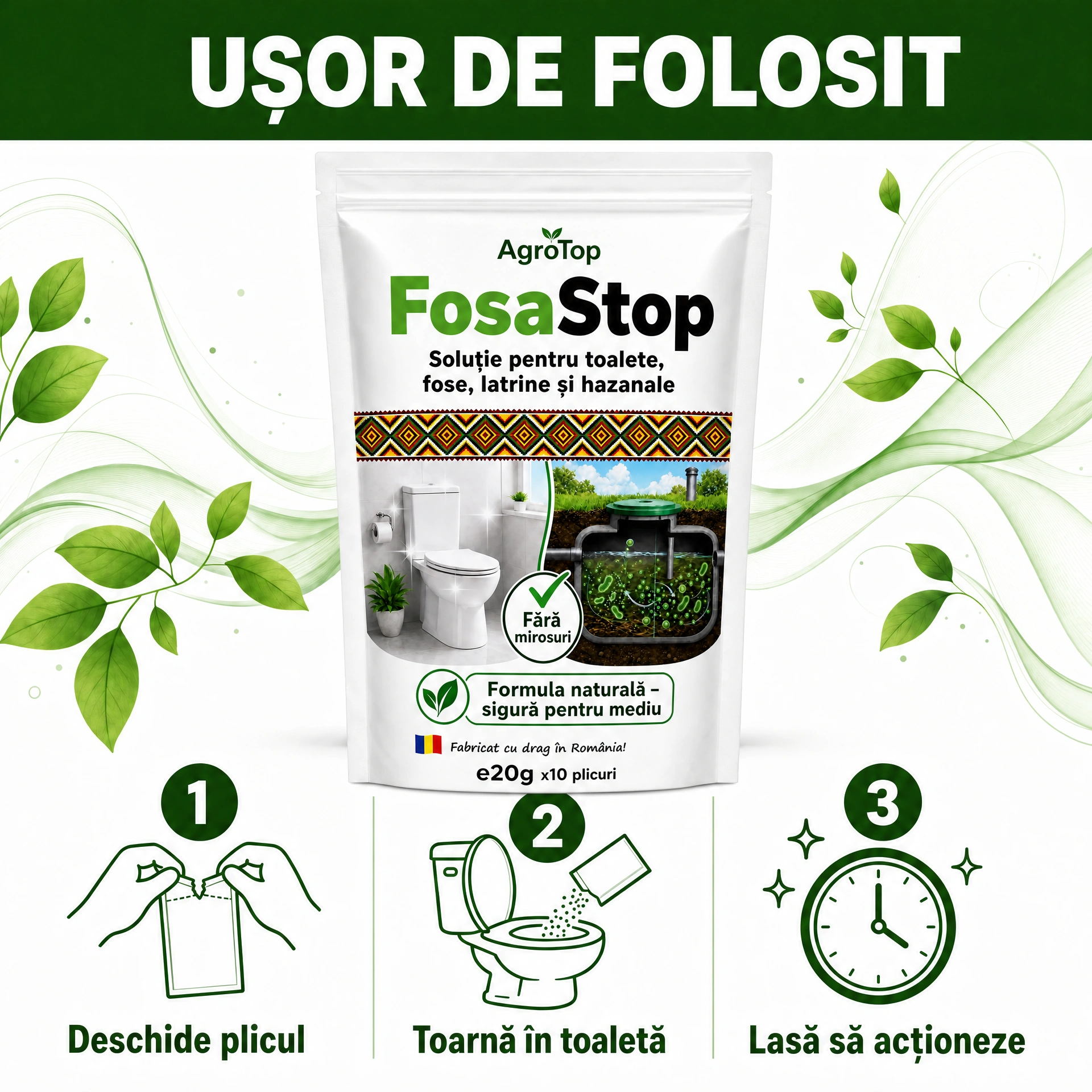 FosaStop - Soluție pentru toalete și fose