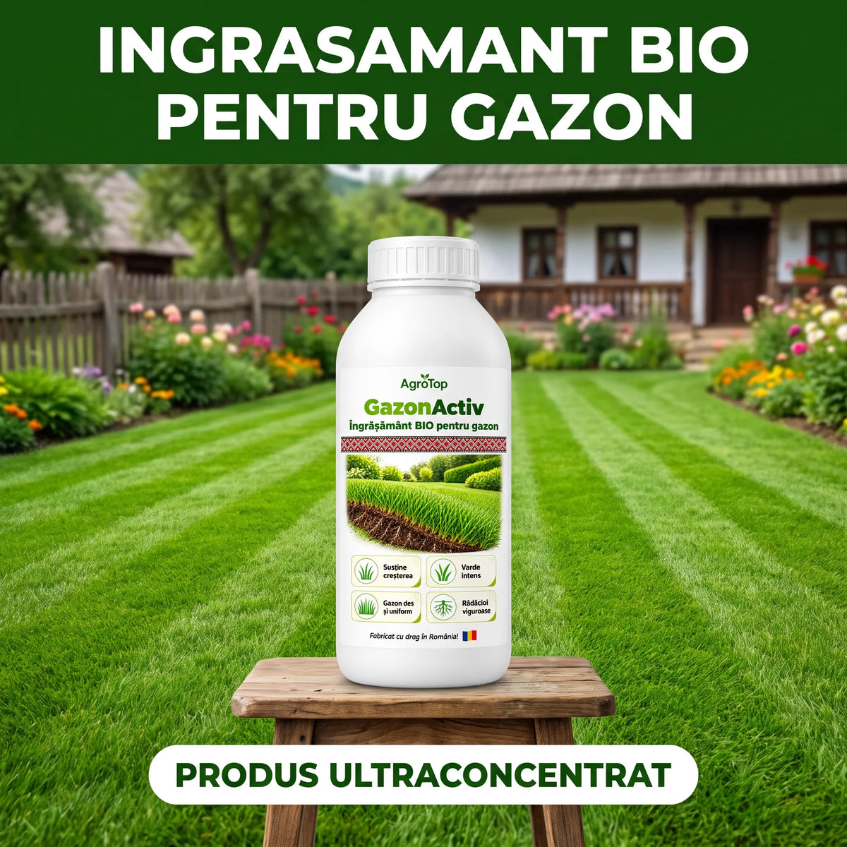 GazonActiv - Ingrasamant BIO pentru gazon, 1L