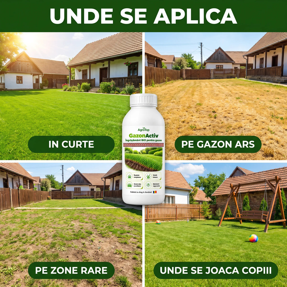 GazonActiv - Ingrasamant BIO pentru gazon, 1L
