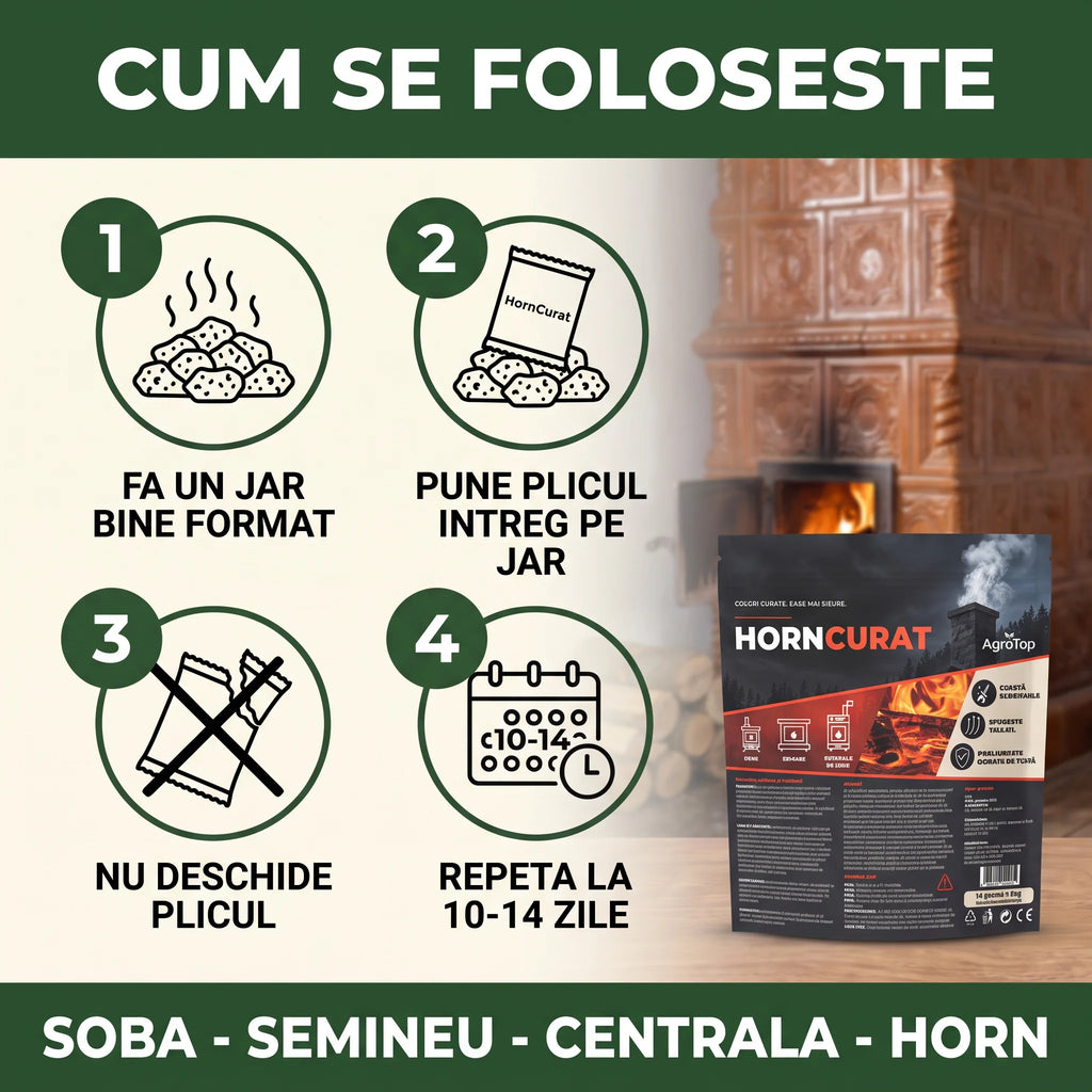 HornCurat - Plicuri pentru curatarea sobelor si a hornurilor