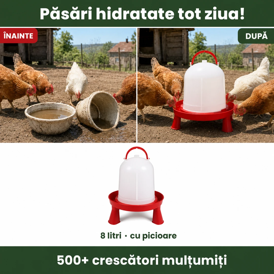 Adapatoare automata de apa pentru pasari