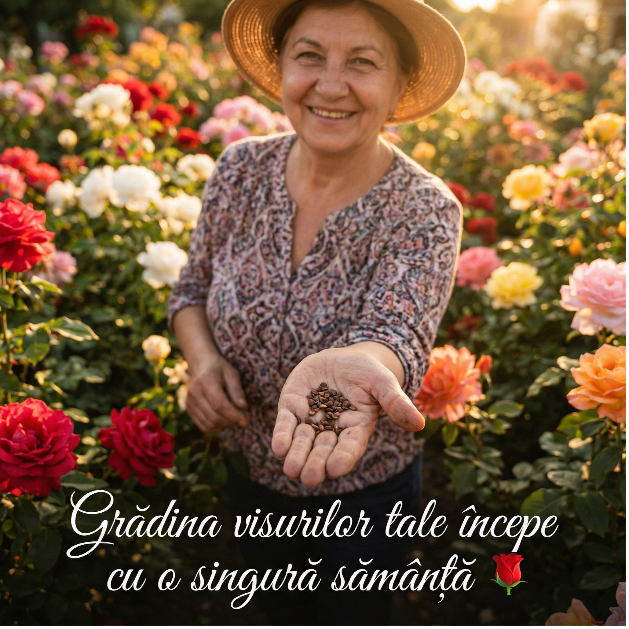 Set 10 buc. Seminte de Trandafiri Multicolori RoseBloom