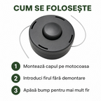 Cap tambur motocoasa cu ata