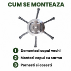 Cap tambur motocoasa cu sarma