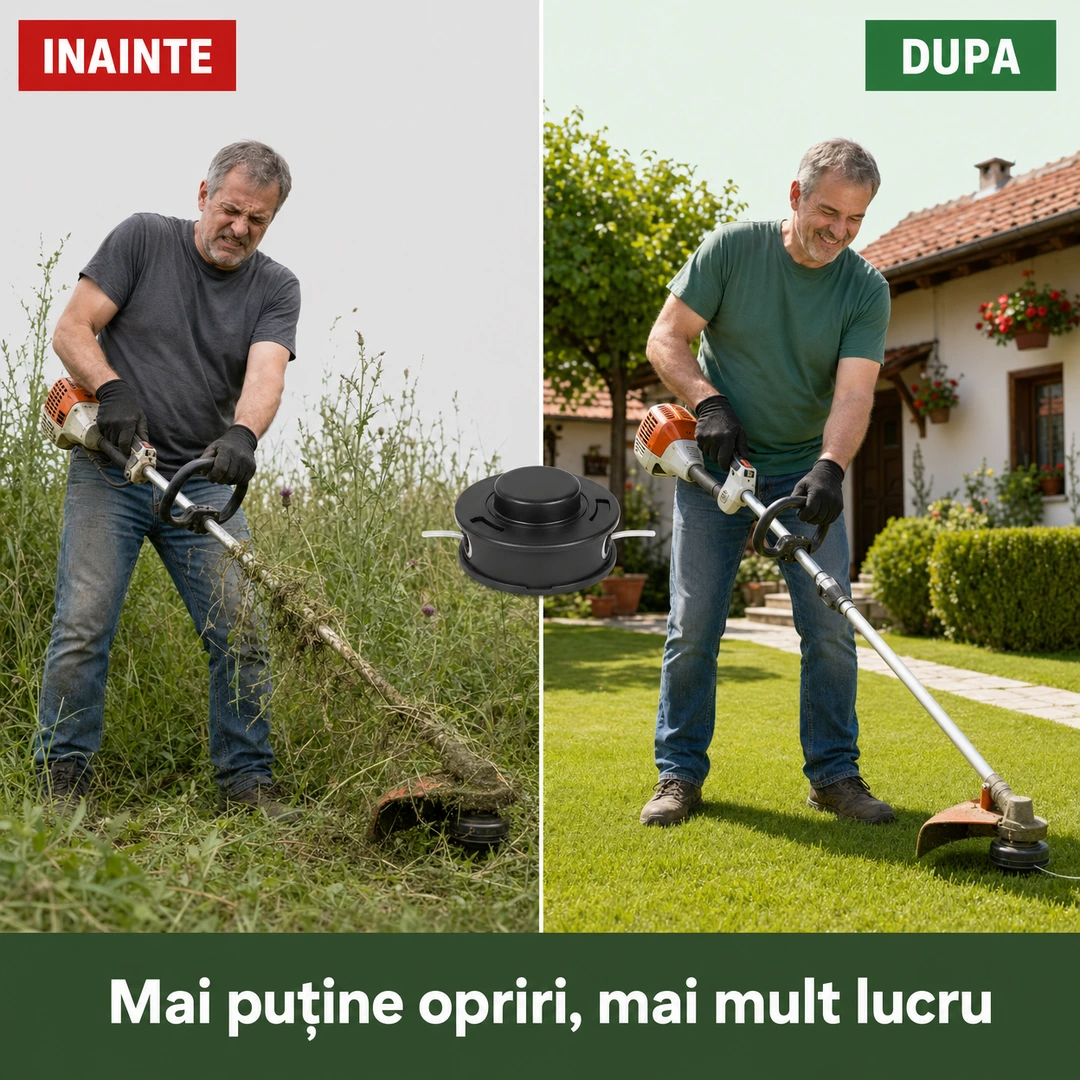 Cap tambur motocoasa cu ata