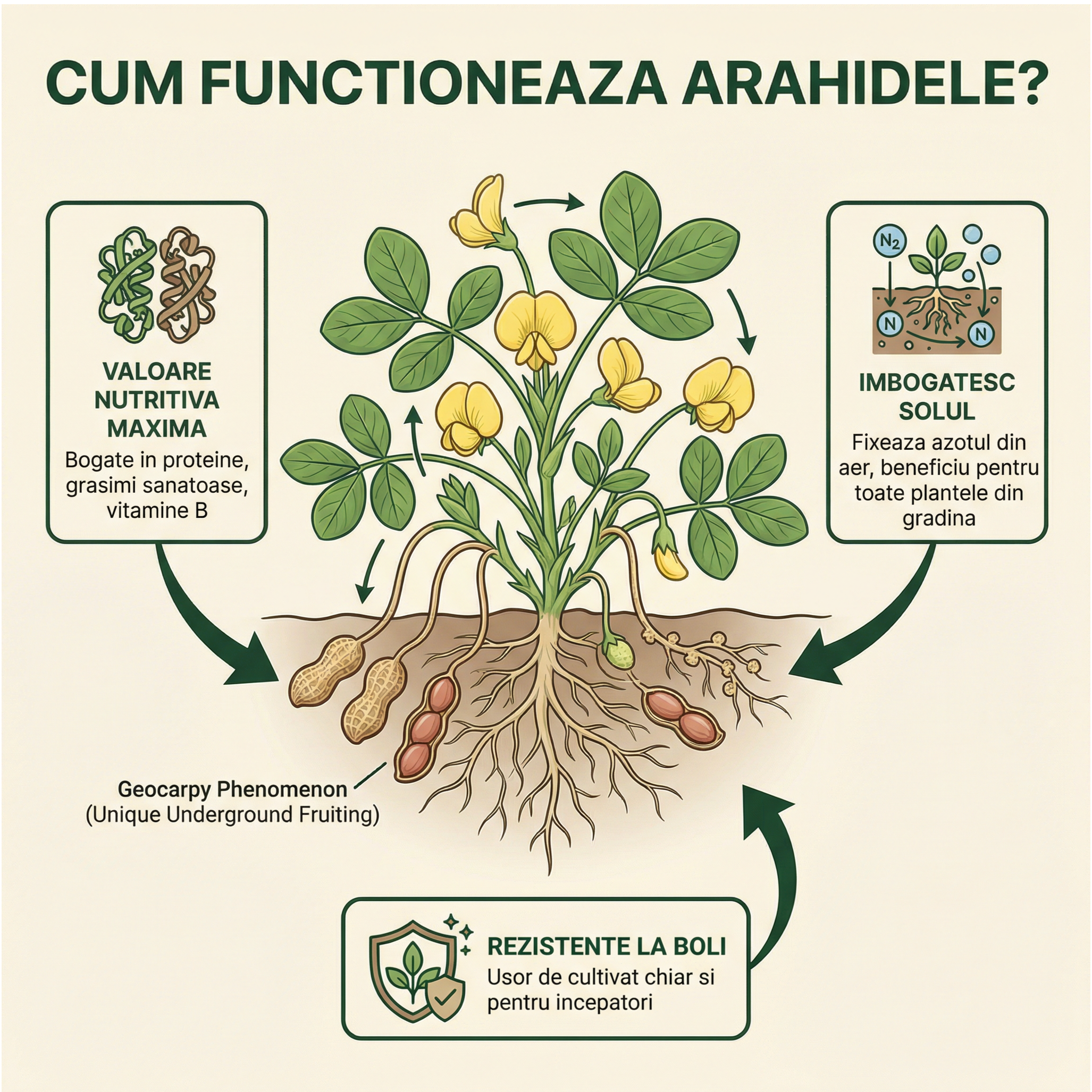 Seminte Alune de pamant cu coaja, Arahide