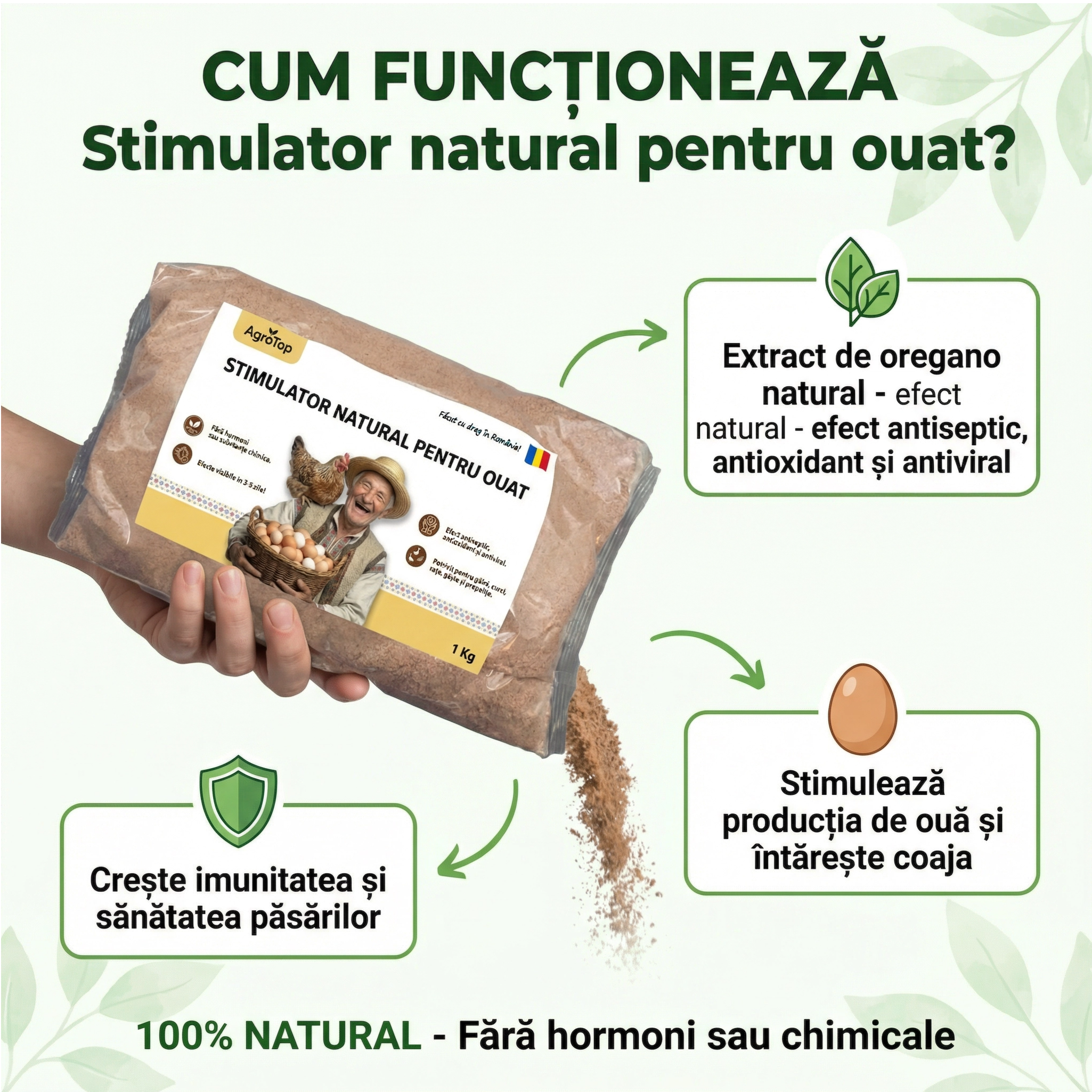 Stimulator natural pentru ouat, 1kg