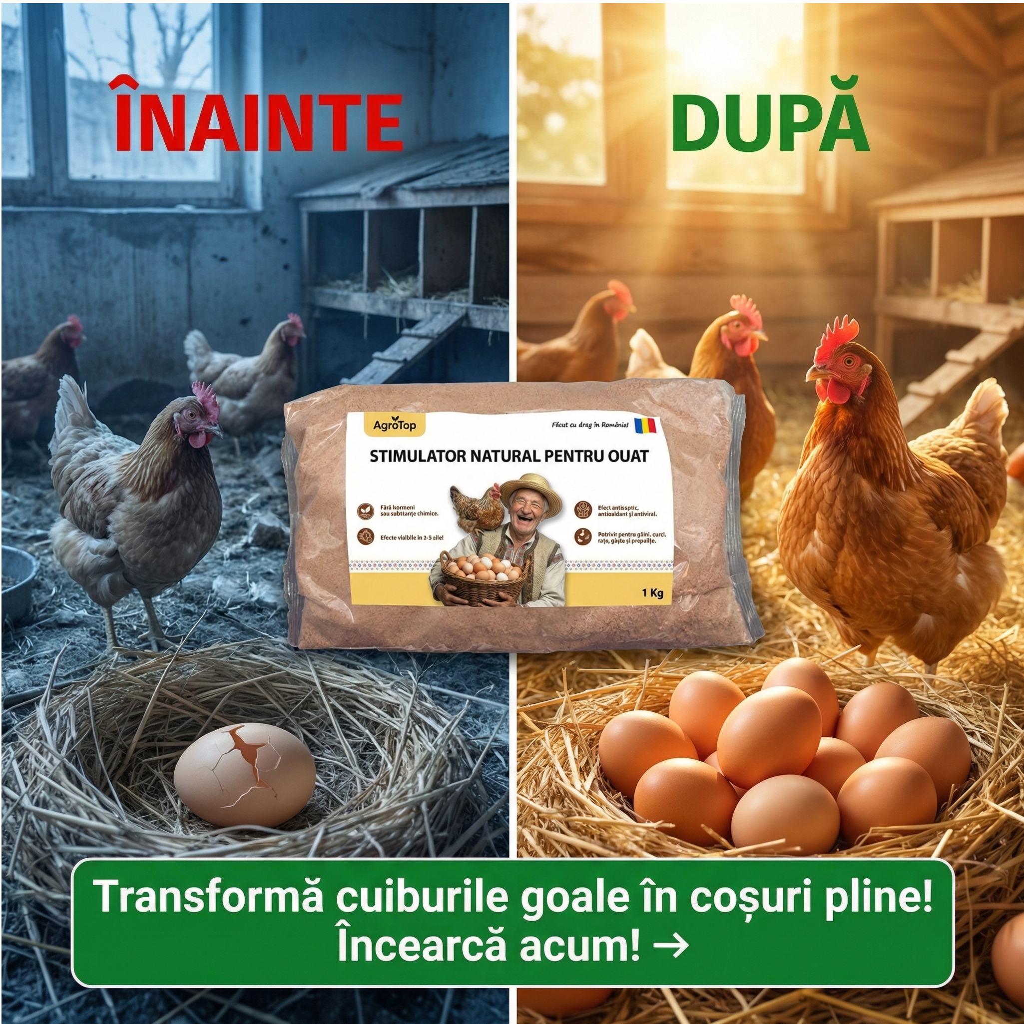 Stimulator natural pentru ouat, 1kg