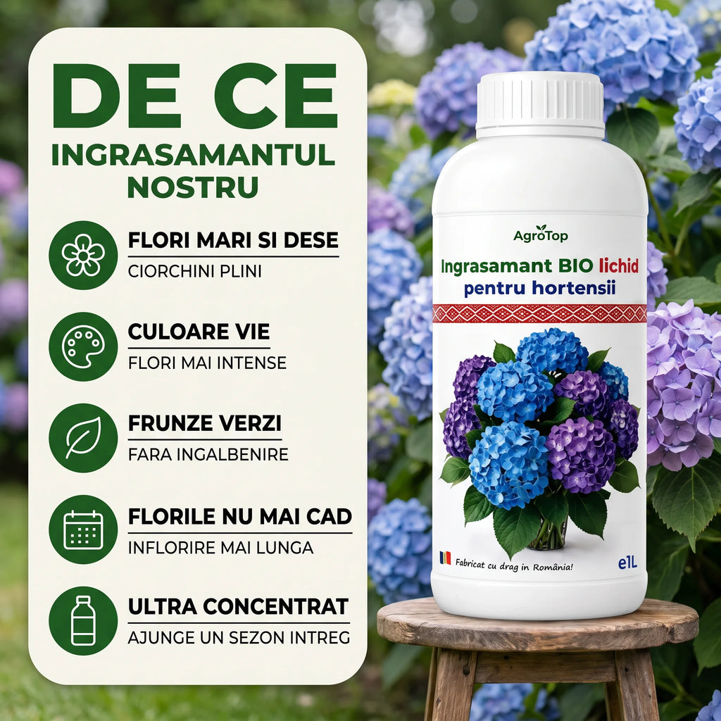 Ingrasamant BIO lichid pentru hortensii, 1L