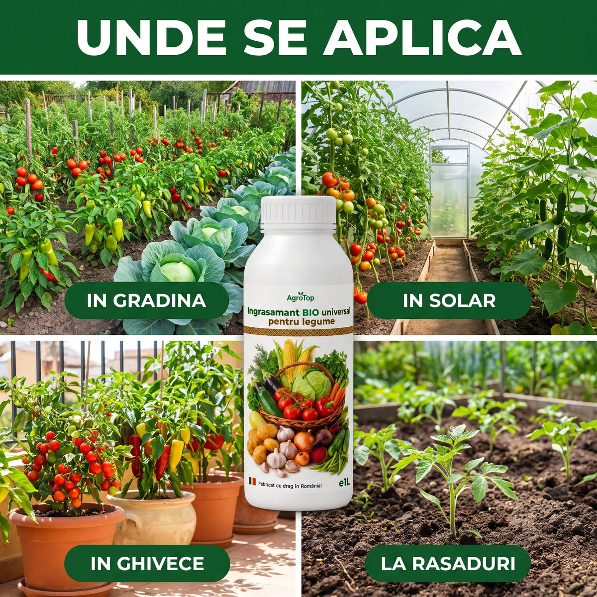 Ingrasamant BIO universal pentru legume, 1L