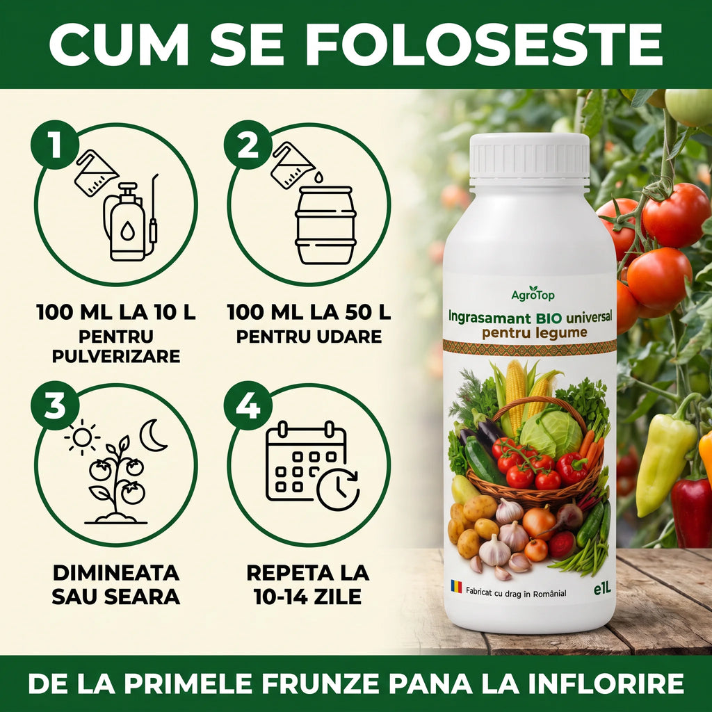 Ingrasamant BIO universal pentru legume, 1L