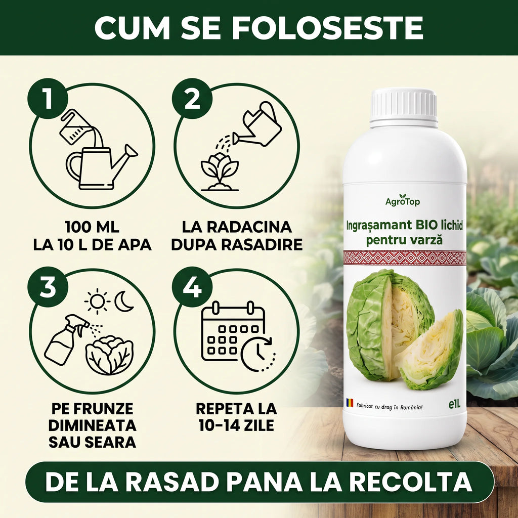 Ingrasamant lichid pentru varză, 1L