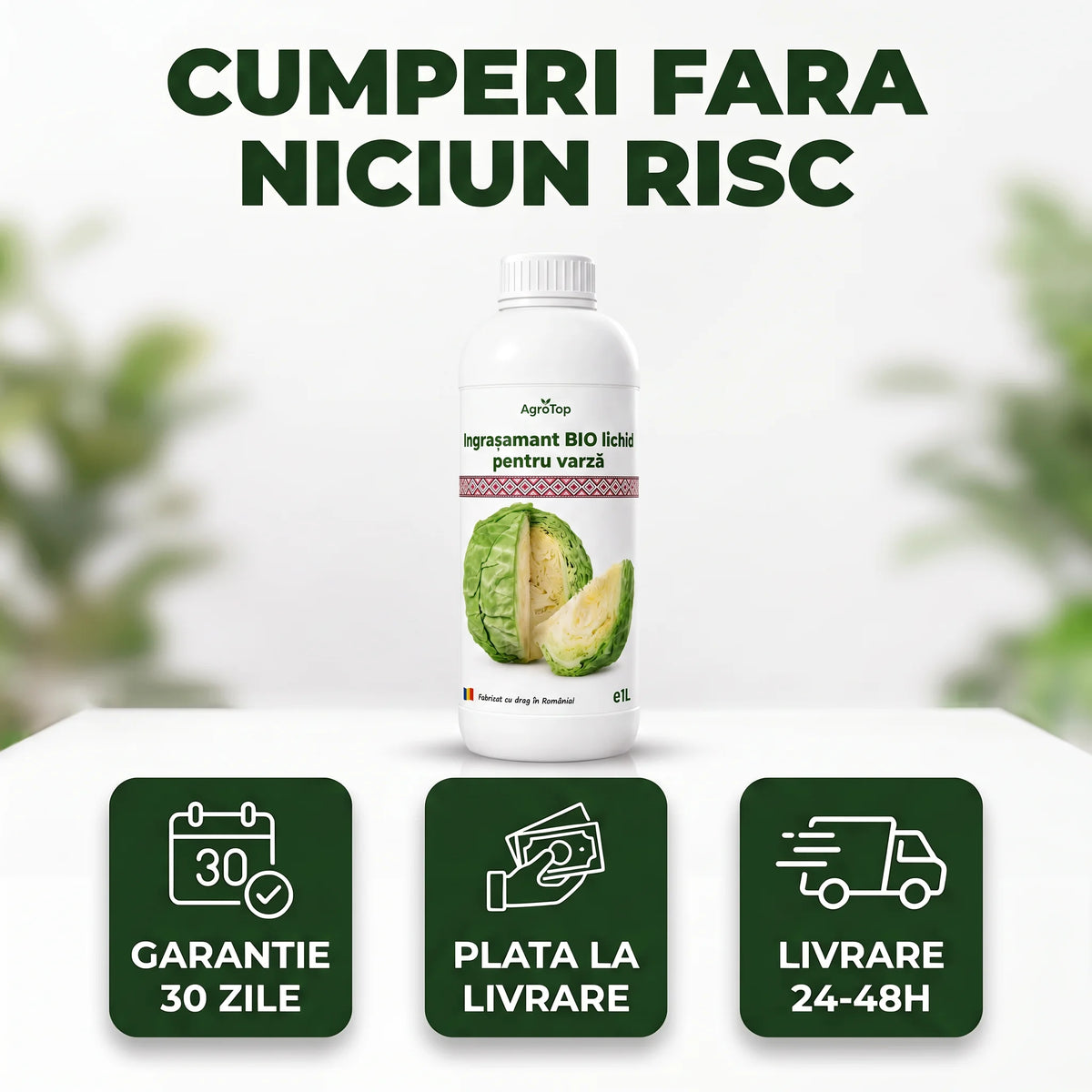 Ingrasamant lichid pentru varză, 1L