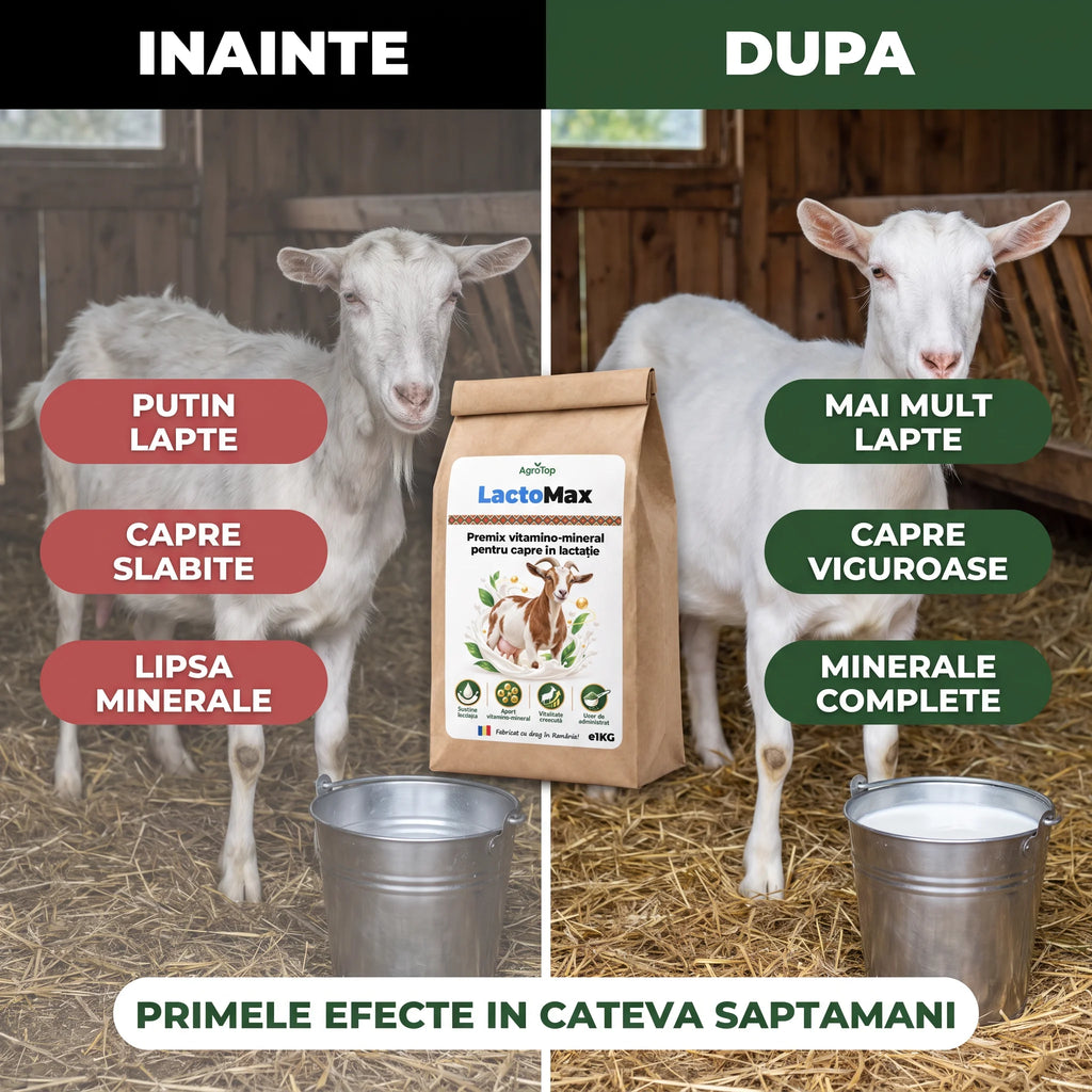 LactoMax - Premix vitamino-mineral pentru capre în lactație, 1KG