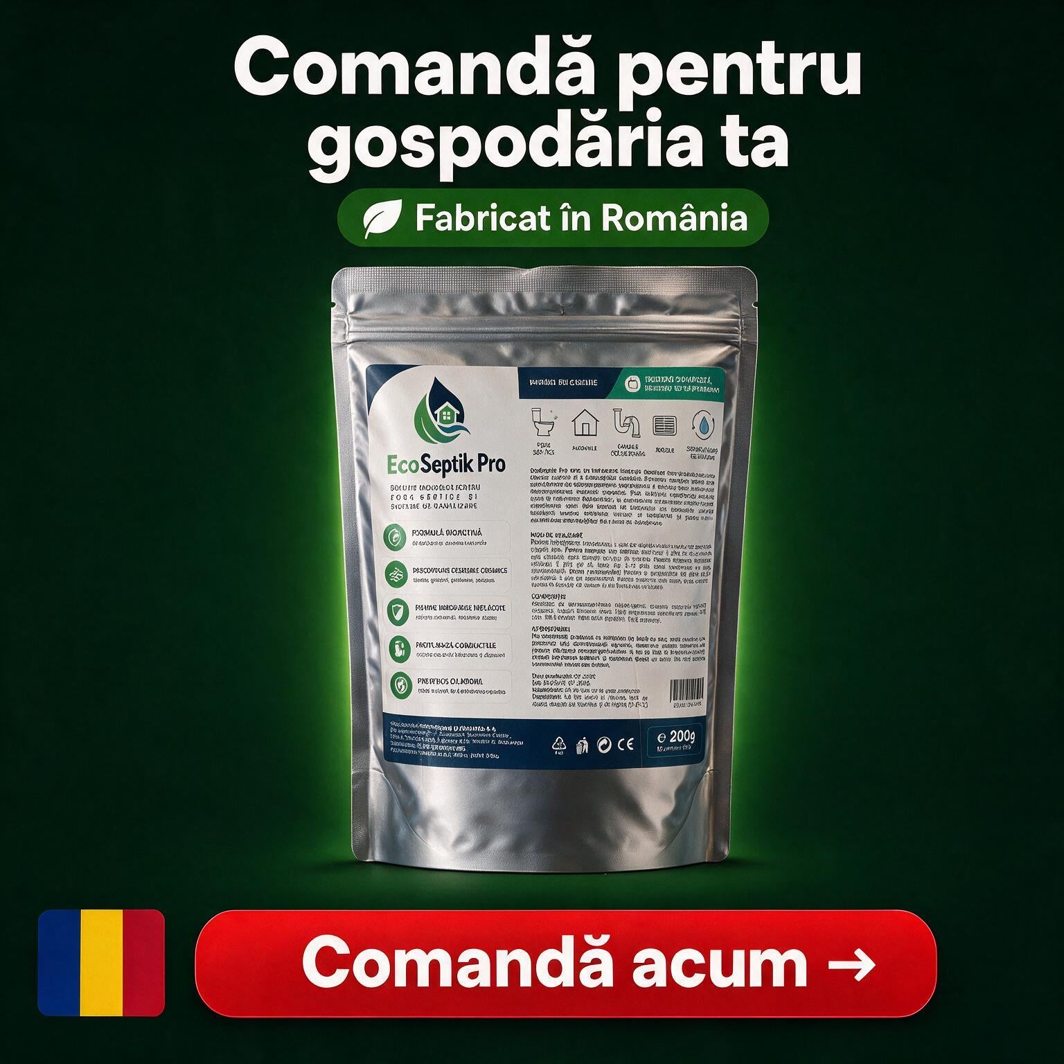 EcoSeptik Pro - Soluție pentru toalete și fose