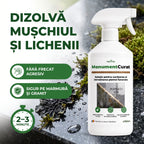 MonumentCurat - Soluție pentru curățarea și întreținerea pietrei funerare