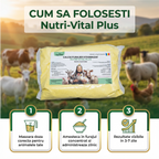 (TT) Nutri-Vital Plus, Calciu furajer vitaminizat pentru ingrasarea animalelor, 1 kg