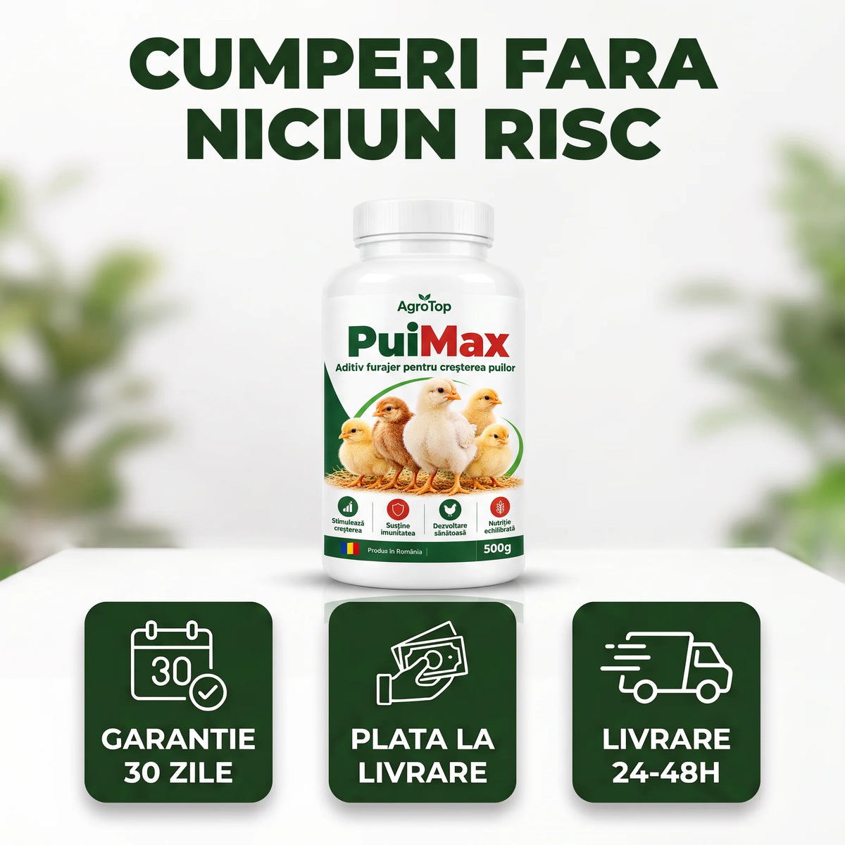 PuiMax - Aditiv furajer pentru cresterea puilor, 500g