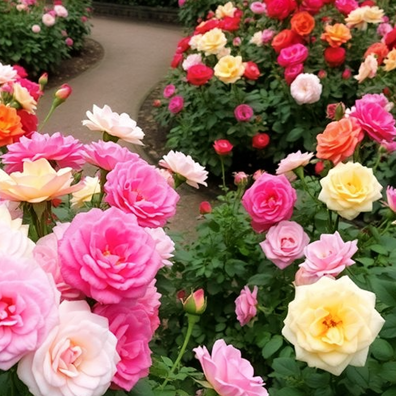 Set 10 buc. Seminte de Trandafiri Multicolori RoseBloom