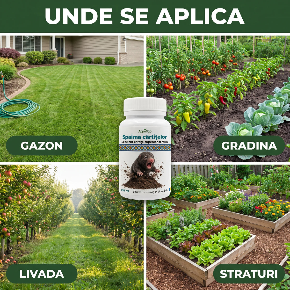 Spaima cârtițelor 100 ml buc.