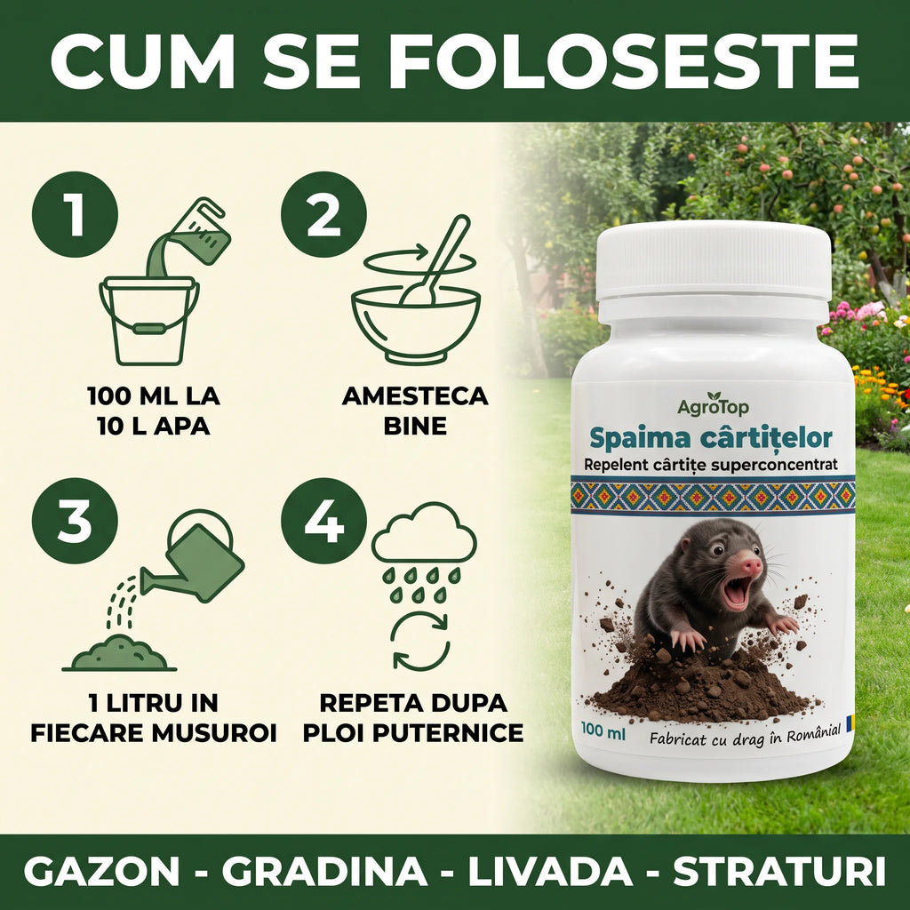 Spaima cârtițelor 100 ml buc.