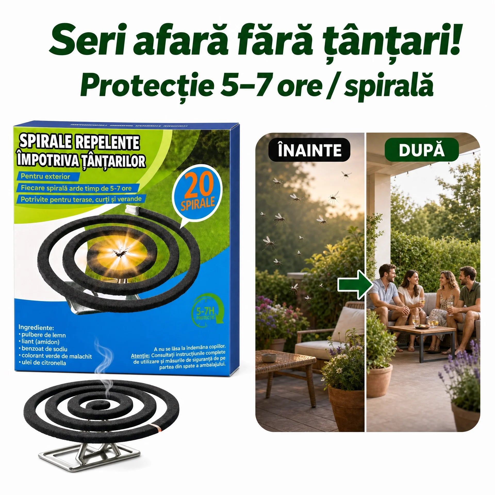 Spirale negre impotriva tantarilor - l