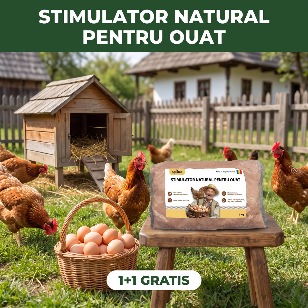 Stimulator natural pentru ouat, 1kg