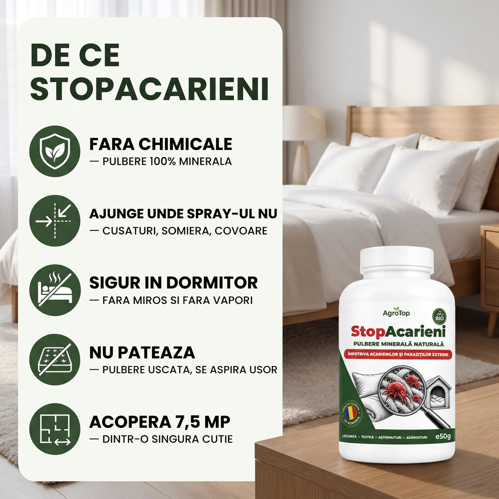 StopAcarieni - Protectie eficienta impotriva acarienilor