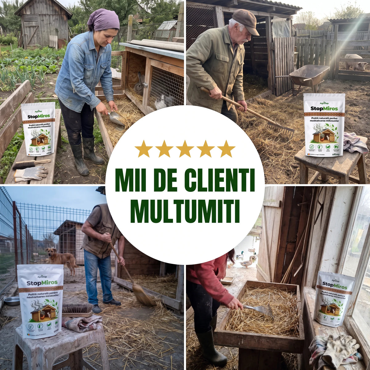 StopMiros - Pudră naturală pentru neutralizarea mirosurilor, 500g