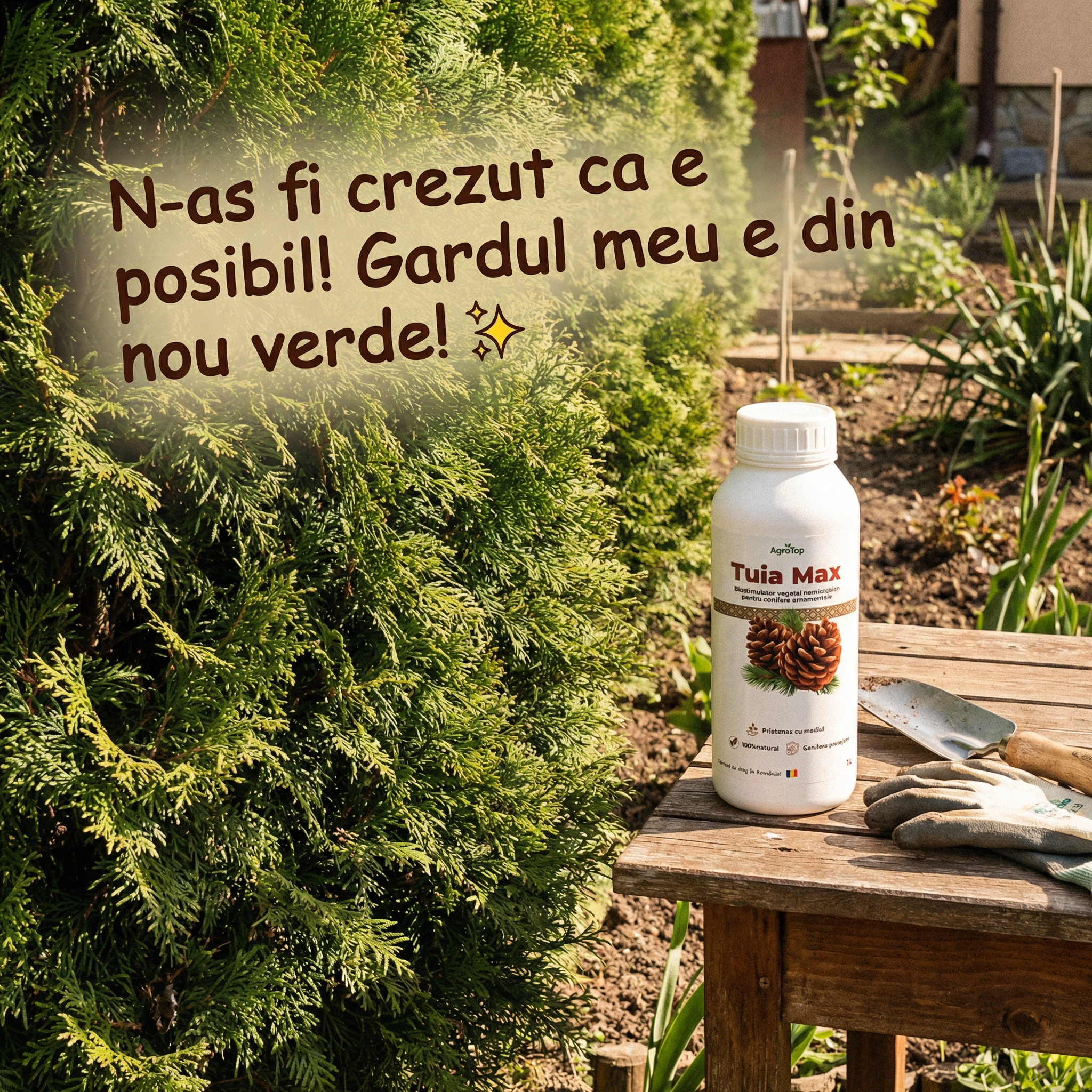 Tuia Max, Biostimulator vegetal pentru conifere ornamentale, 1L