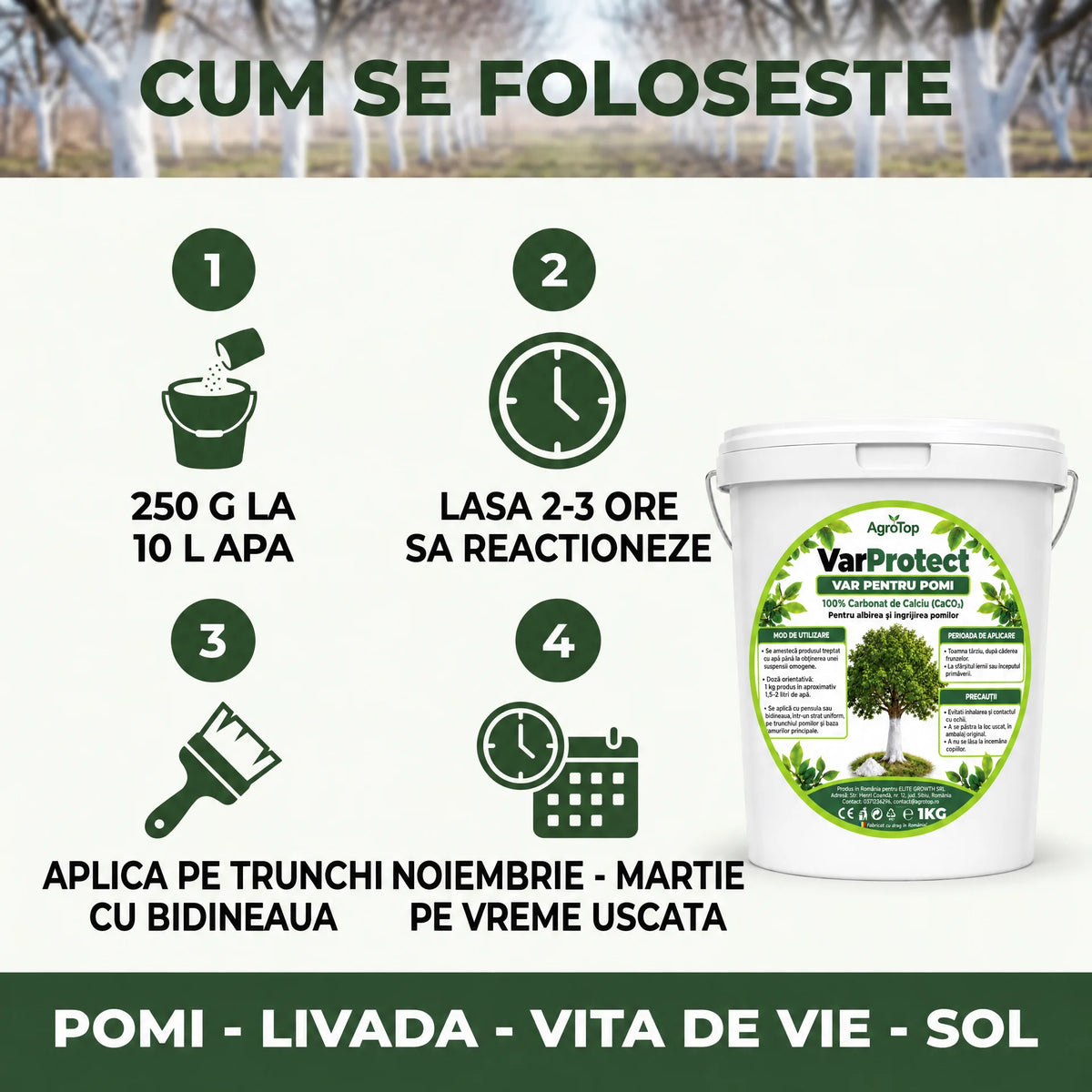 VarProtect - Var protector pentru pomi și livezi, 1KG