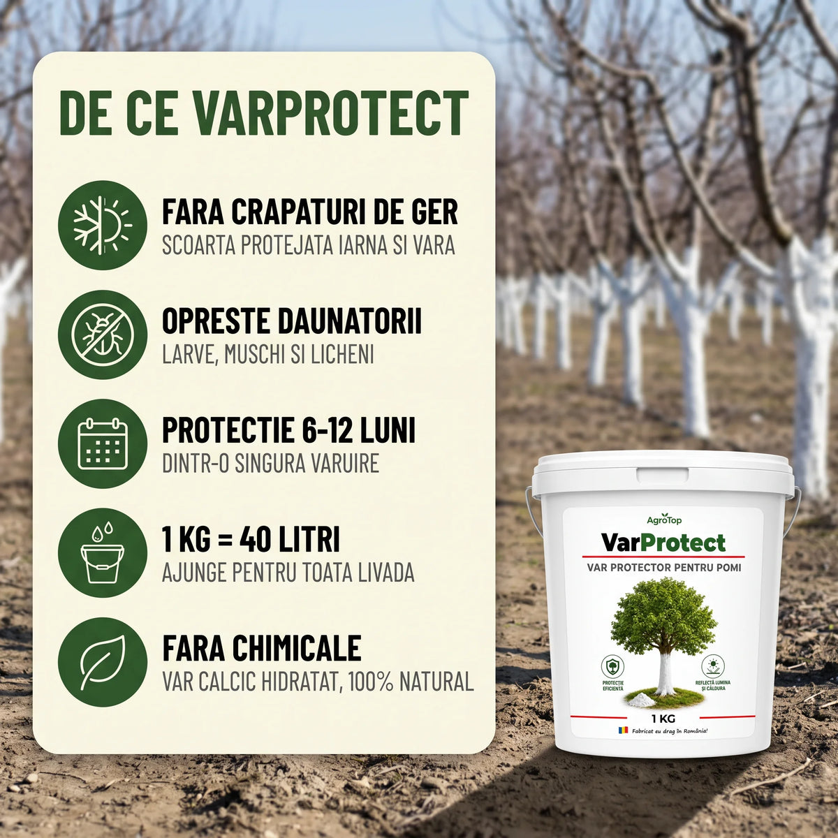 VarProtect - Var protector pentru pomi și livezi, 1KG