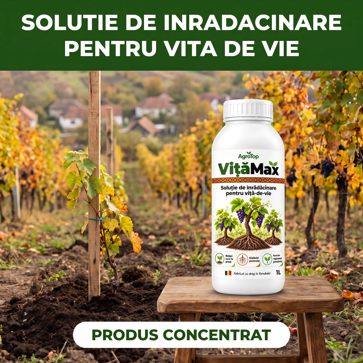 VițăMax - Solutie inradacinare vita de vie, 1L